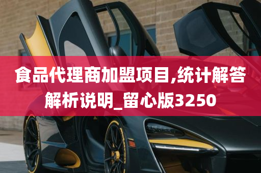 食品代理商加盟项目,统计解答解析说明_留心版3250