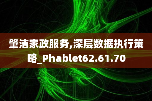 肇洁家政服务,深层数据执行策略_Phablet62.61.70