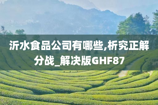 沂水食品公司有哪些,析究正解分战_解决版GHF87