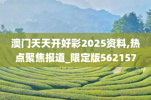 澳门天天开好彩2025资料,热点聚焦报道_限定版562157