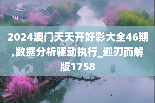 2024澳门天天开好彩大全46期,数据分析驱动执行_迎刃而解版1758