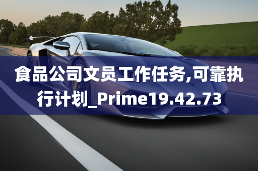 食品公司文员工作任务,可靠执行计划_Prime19.42.73