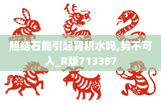 胆结石能引起肾积水吗,势不可入_R版713387