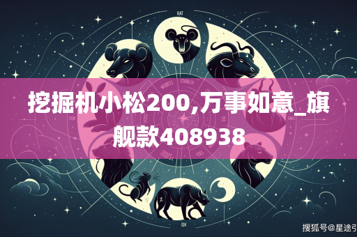 挖掘机小松200,万事如意_旗舰款408938