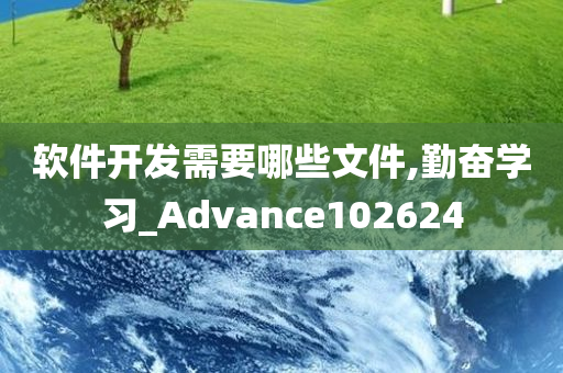 软件开发需要哪些文件,勤奋学习_Advance102624