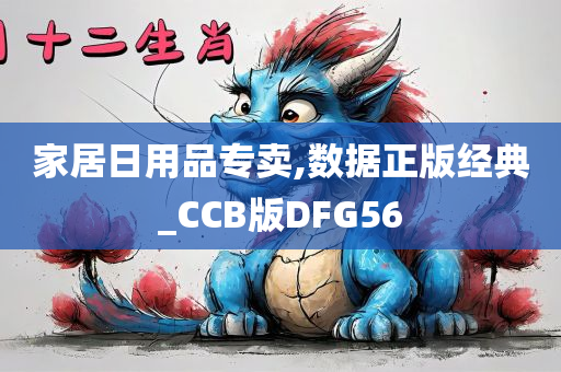 家居日用品专卖,数据正版经典_CCB版DFG56