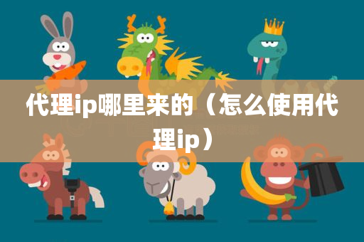 代理ip哪里来的（怎么使用代理ip）