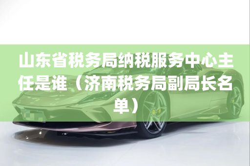 山东省税务局纳税服务中心主任是谁（济南税务局副局长名单）