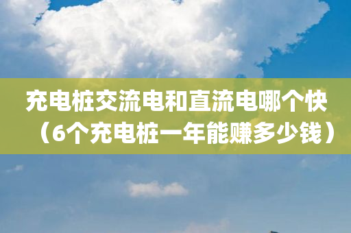 充电桩交流电和直流电哪个快（6个充电桩一年能赚多少钱）