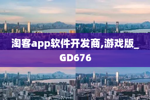 淘客app软件开发商,游戏版_GD676