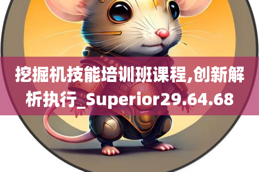 挖掘机技能培训班课程,创新解析执行_Superior29.64.68