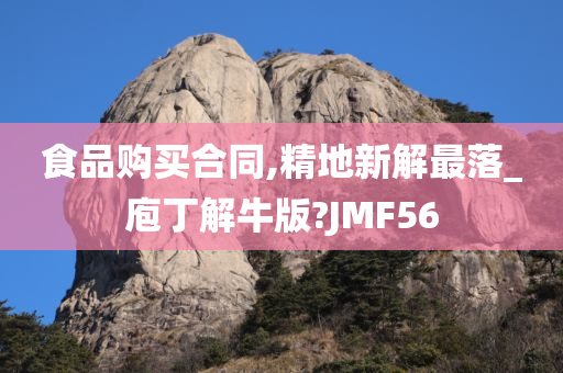 食品购买合同,精地新解最落_庖丁解牛版?JMF56