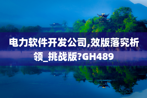 电力软件开发公司,效版落究析领_挑战版?GH489