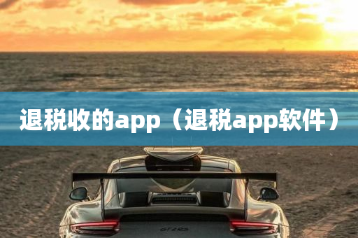 退税收的app（退税app软件）