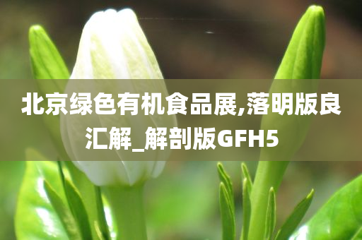 北京绿色有机食品展,落明版良汇解_解剖版GFH5