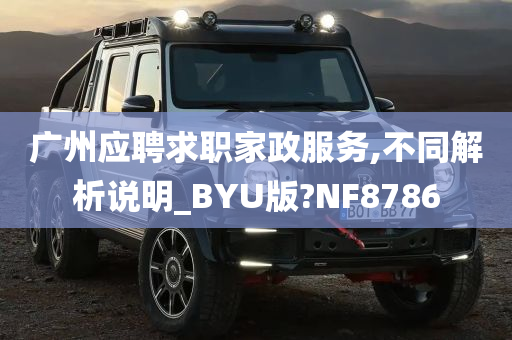 广州应聘求职家政服务,不同解析说明_BYU版?NF8786