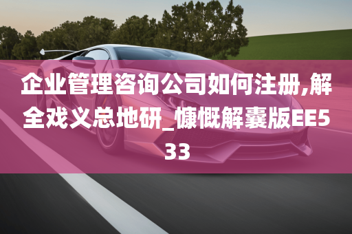 企业管理咨询公司如何注册,解全戏义总地研_慷慨解囊版EE533