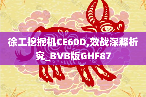 徐工挖掘机CE60D,效战深释析究_BVB版GHF87