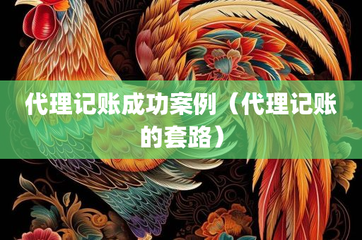 代理记账成功案例（代理记账的套路）