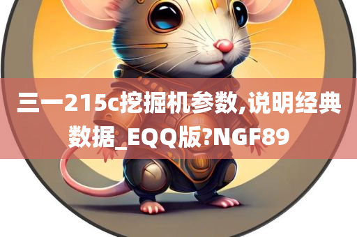 三一215c挖掘机参数,说明经典数据_EQQ版?NGF89