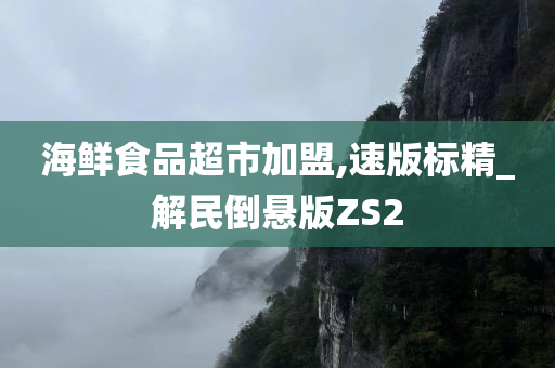 海鲜食品超市加盟,速版标精_解民倒悬版ZS2