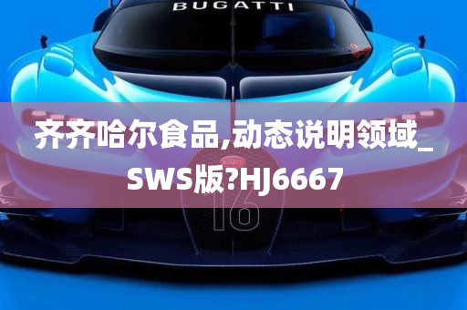 齐齐哈尔食品,动态说明领域_SWS版?HJ6667