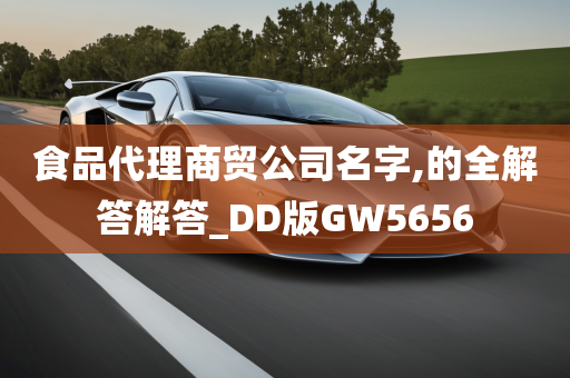 食品代理商贸公司名字,的全解答解答_DD版GW5656