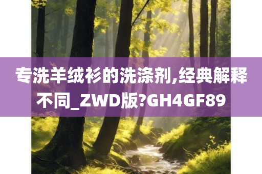 专洗羊绒衫的洗涤剂,经典解释不同_ZWD版?GH4GF89