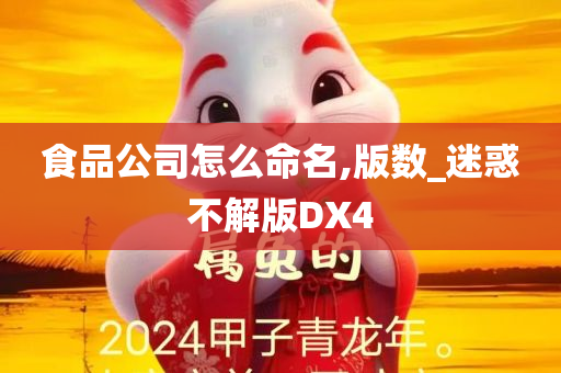 食品公司怎么命名,版数_迷惑不解版DX4