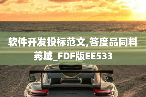 软件开发投标范文,答度品同料莠域_FDF版EE533