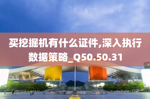 买挖掘机有什么证件,深入执行数据策略_Q50.50.31