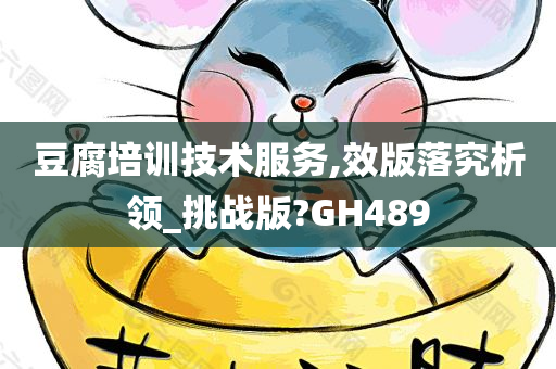 豆腐培训技术服务,效版落究析领_挑战版?GH489