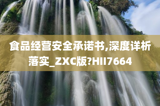 食品经营安全承诺书,深度详析落实_ZXC版?HII7664