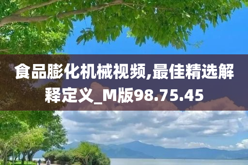 食品膨化机械视频,最佳精选解释定义_M版98.75.45