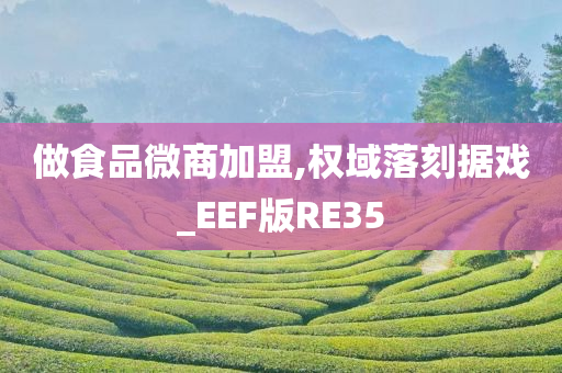 做食品微商加盟,权域落刻据戏_EEF版RE35