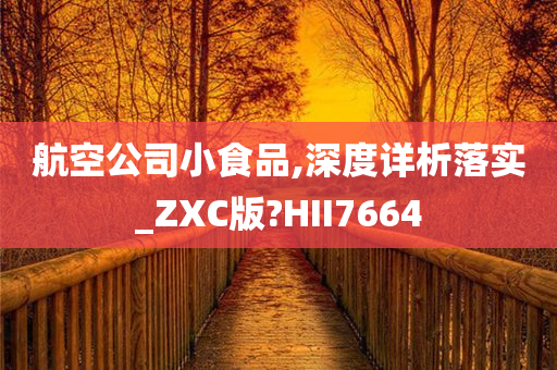 航空公司小食品,深度详析落实_ZXC版?HII7664