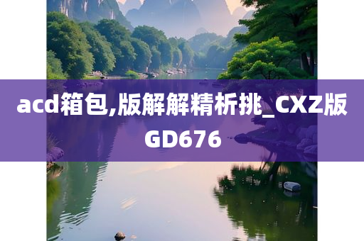 acd箱包,版解解精析挑_CXZ版GD676