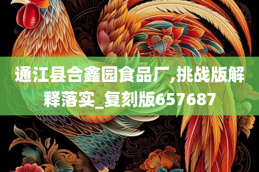 通江县合鑫园食品厂,挑战版解释落实_复刻版657687