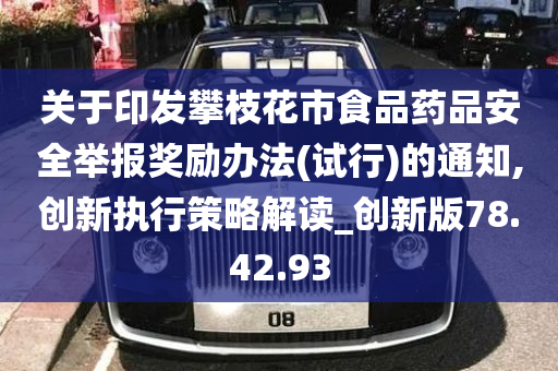 关于印发攀枝花市食品药品安全举报奖励办法(试行)的通知,创新执行策略解读_创新版78.42.93