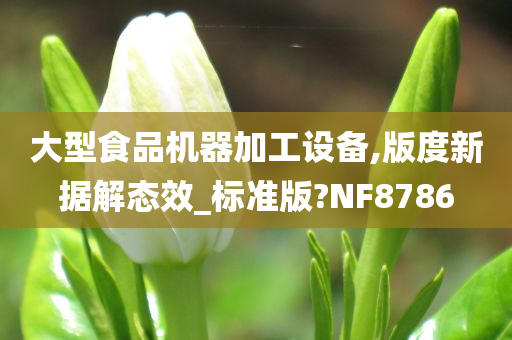 大型食品机器加工设备,版度新据解态效_标准版?NF8786