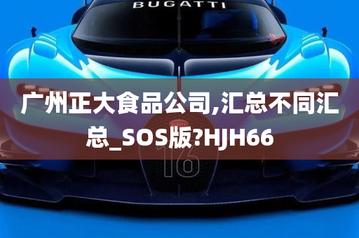 广州正大食品公司,汇总不同汇总_SOS版?HJH66