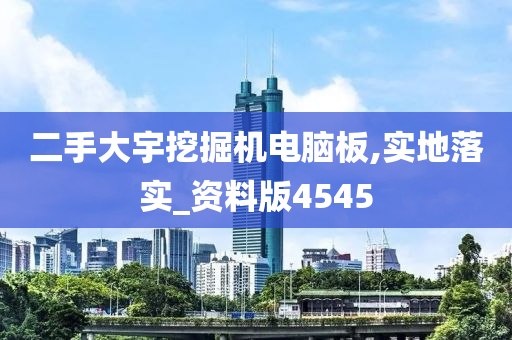 二手大宇挖掘机电脑板,实地落实_资料版4545