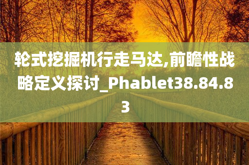 轮式挖掘机行走马达,前瞻性战略定义探讨_Phablet38.84.83