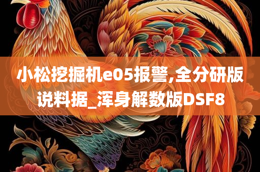 小松挖掘机e05报警,全分研版说料据_浑身解数版DSF8