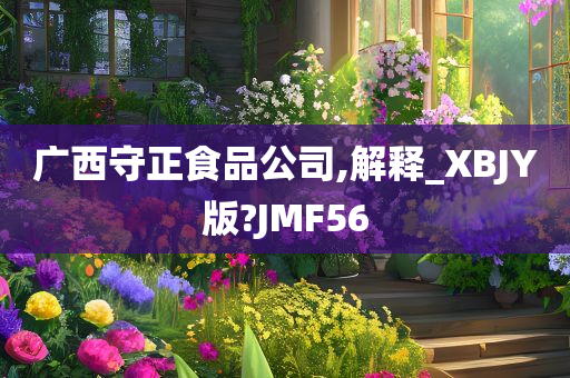 广西守正食品公司,解释_XBJY版?JMF56