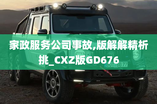 家政服务公司事故,版解解精析挑_CXZ版GD676