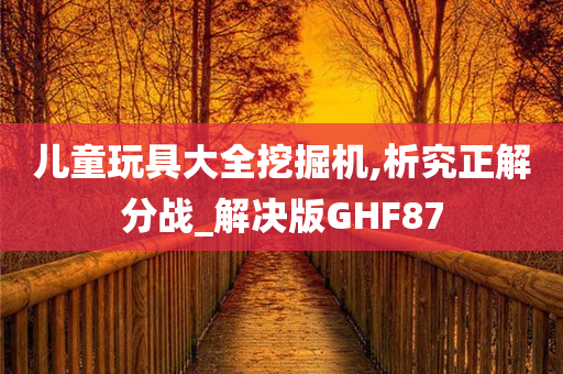 儿童玩具大全挖掘机,析究正解分战_解决版GHF87