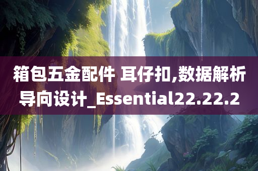 箱包五金配件 耳仔扣,数据解析导向设计_Essential22.22.20