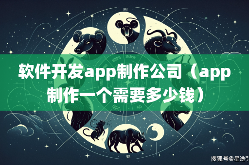 软件开发app制作公司（app制作一个需要多少钱）