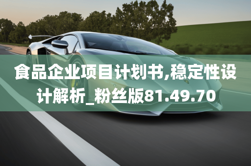 食品企业项目计划书,稳定性设计解析_粉丝版81.49.70